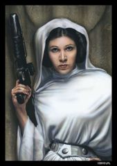 SW Princess Leia: Deck Protectors: 50 Count: Fantasy Flight: SWS16